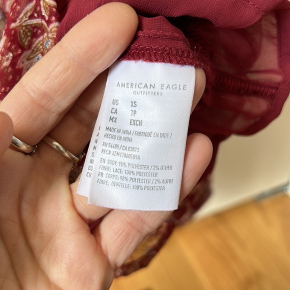 Woman’s XS American eagle blouse top. - Picture 9 of 11